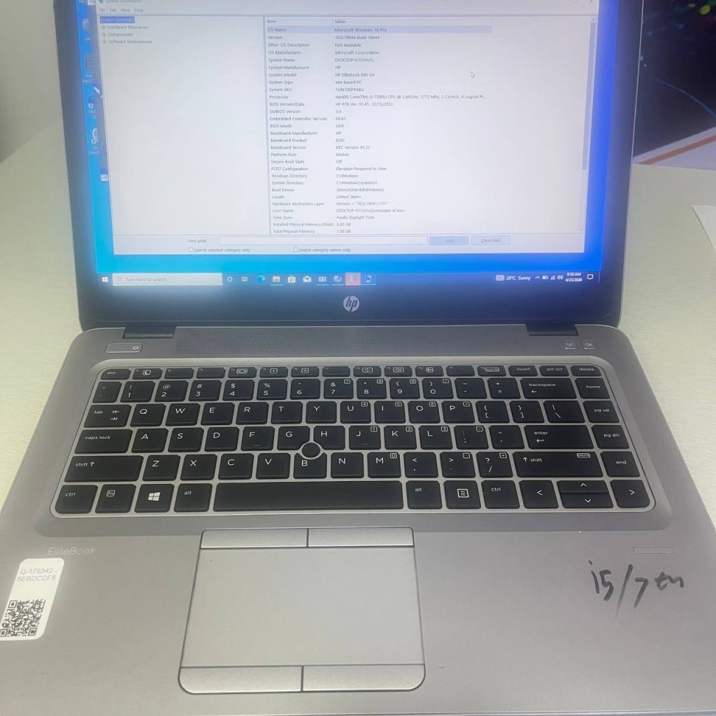 HP EliteBook 840 G4 Core i5 7th gen 8GB Ram 512GB SSD 4GB GPU + PC bag